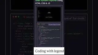 cool animation space Explore using HTML CSS 🤯 solor system explore #programming #coding #html #css