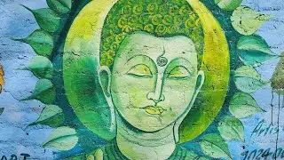 buddha painting for beginners || how to draw buddha | part 1 | veeru art gallery