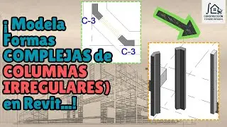 How to create irregular columns in Revit using the Metric Structural Column template?