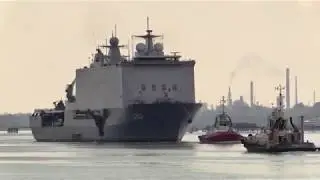 Dutch Navy Ship | 'HNLMS Johan de Witt' (L801) visits Southampton 12/04/19