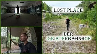 DER GEISTERBAHNHOF ! Lost Place - Verlassener BAHNHOF neben AKTIVER befahrener ZUGSTRECKE.
