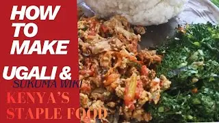 Authentic Kenyan Food: How to Make Ugali and Sukuma Wiki | Traditional East African Recipe
