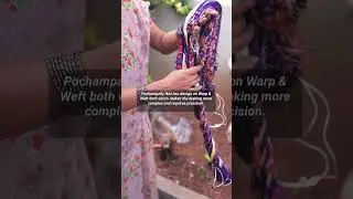 Saree Influencer Navya Naidu Explores the Enchanting World of Pochampally Ikat Weaving