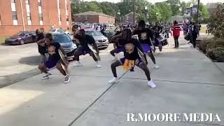 Miles College Drumline &ldquo;24K&rdquo; - Marching out - 2022 Homecoming Pep Rally