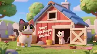 Cat in the Coop Went Meow Moo Meow | Nursery Rhymes & Kids Songs