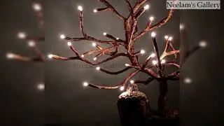 How to make Tree Lamp | Diwali decoration Ideas | DIY Fairy Light Tree | Room Decoration Ideas