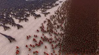 1.000 T-REX vs 30.000 SPARTANS - Ultimate Epic Battle Simulator