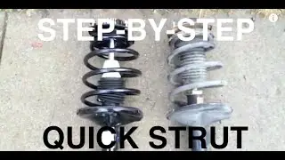 Toyota Camry Front Shock Strut Replacement  - QUICK STRUT - BEST and SAFEST way