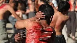 Matam aur Zanjeer Zani 9 Muharram  ya Hussain, fearful rituals of muharram