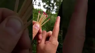 How to set fire to wet matches💧🔥 #craftingideas #crafting #craftingwonders #survival #bushcraft