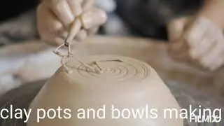 Beautiful clay bowls and pots making#pottaryart#clay art# VIRTUAL NATURE TELUGU