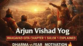 Arjun Vishad Yog | Bhagavad Gita Chapter 1 Shlok 1 Explained | Dharma vs Fear Motivation 🔥
