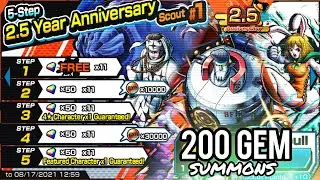 200 GEM 2.5 Year Anniversary #1 Summons | ONE PIECE Bounty Rush (OPBR)