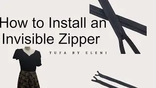 How to Install an Invisible Zipper | Easy Sewing Tutorial