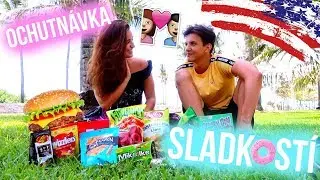 OCHUTNÁVKA AMERICKÝCH SLADKOSTÍ V AMERICE🇺🇸👫 w/ Luboš Je Celkem Fajn