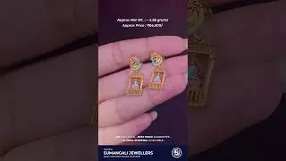 Gold dangler earrings for women 916Hm #sumangalijewellers