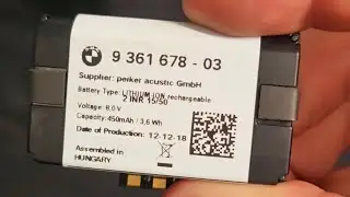 BMW G31 Emergency Call System - zamjena baterije- Battery changing