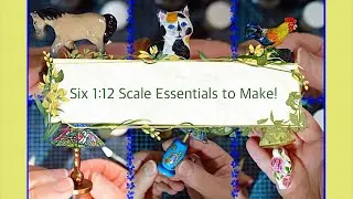 Making Mini 1930s Dollhouse Decor | Lamps, Animals & Cozy Vintage Details (1:12 Scale)