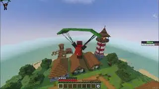 TEF Battle Royale Airdrop Update Gameplay | Minecraft Pe PvP Map Support 1.21.121