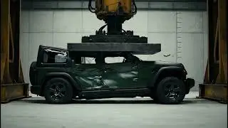 AI Crash Test 3: Car vs Hydraulic Press | Ultra Realistic Destruction