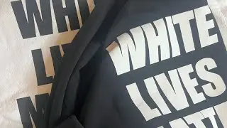 Yeezy white lives matter long sleeve T-shirts size 2 crewneck