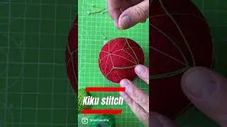 Kiku Stitch on Temari Ball #japan #temari #textileart #temariball #japaneseculture