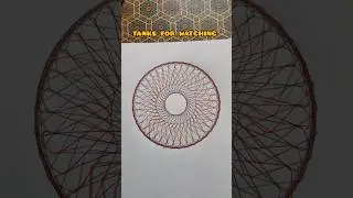 Attractive design of my own handmade spirograph#spirograph #shortvideo #magic #2025 #creativityart