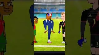 Kylian Mbapp&eacute; 🇫🇷 Total Drama Island 🌴 Transformation #drawing #digitalart #art