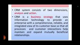 Meaning of Customer relationship Management (CRM) | B.com/ BBA/m.com