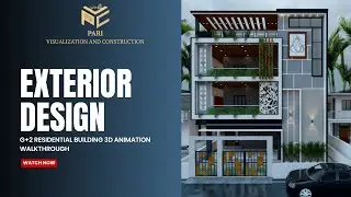 G+2 Residential Building | Exterior Design | 3d Animation Walkthrough