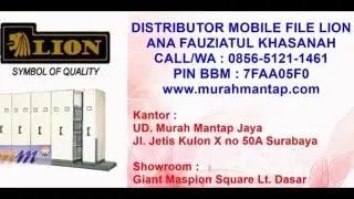 Distributor Mobile File Lion, Jual Roll O Pack Lion, Harga Lemari Arsip Dorong Lion Murah Surabaya