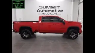 2020 CHEVROLET SILVERADO 2500 LTZ 22 INCH RIMS DIESEL RED HOT WALK AROUND REVIEW 11817Z SOLD!