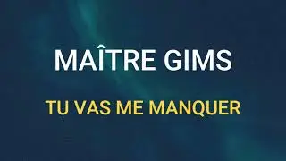 🎧 MAÎTRE GIMS - TU VAS ME MANQUER (SLOWED & REVERB)