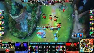 ROCCAT vs Unicorns of Love | S5 EU LCS Spring 2015 Week 7 Day 1 | ROC vs UOL W7D1G5 VOD 60FPS