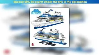 New Arrival City 2428Pcs Cruise Liner Ship Sailing Boat Mini Model Building Blocks Creative Big Oce
