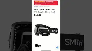 Motorhelmets Store Sale Smith Optics Squad Adult Mountain Bike Goggles #shortsvideo  #youtubeshorts