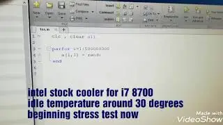 Cryorig h7 comparison with intel stock cooler for i7 8700
