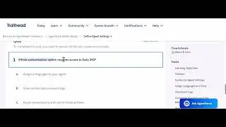 Agentforce Builder Basics Define Agent Settings Trailhead Answers  Complete Salesforce Guide 2025