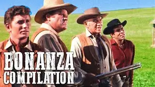 Bonanza Compilation | Cowboys | Western Series | Pernell Roberts