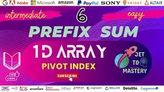 Leetcode 724 || Pivot Index ||  Equilibrium Index of An Array