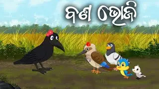 Odia gapa Cartoon Birds Story Kau hela roseia //  Odia Moral Story // Birds story