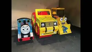 JOLLY ROGER BOB THE BUILDER SCOOP JOLLY ROGER THOMAS & RG MITCHELL FOREST RANGER KIDDIE RIDES