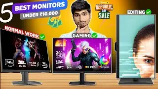 Top 5 Monitors Under ₹10,000 🤯 | Best for Work 💼, Gaming 🎮 & Study 📚 | Flipkart Republic Day Sale 🔥