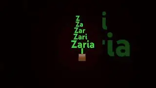 My name is Zaria
