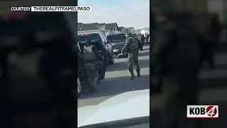 В городе недалеко от Эль-Пасо, штат Нью-Мексико, сообщается о рейде иммиграционной и таможенной с...