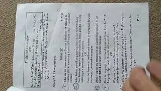 All question papers of 2081 related to English subjects only #Be.d3rdyear