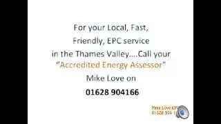 Domestic Energy Performance Certificate EPC Survey 01628 904166