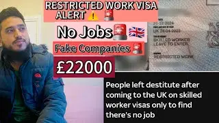 Restricted WORK Visa Scams in UK 🇬🇧? #restrictedworkvisa #Workvisauk #Ukrealityvlogs #Ukjobs