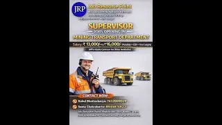 Mining Supervisor job discussion with jobs seekser | Jobs in Dhanbadh | Jobs in Asansole | JRP |