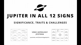 Jupiter in All 12 Zodiac Signs in Vedic Astrology | Wisdom, Growth & Abundance Explained 🌟